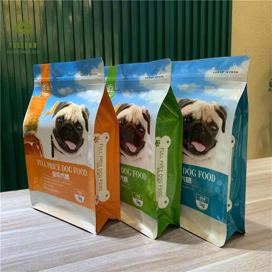 Aluminum Foil Matte Glossy Printing Eco Friendly Recycable Pet Dog Cat Snacks Treat Coffee Tea Flat Bottom Zipper Food Plastic Packaging Stand up Pouch Bag