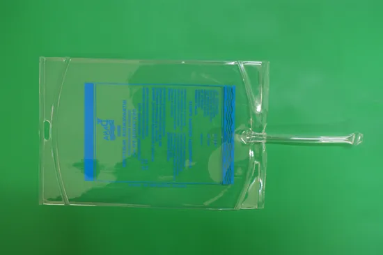 ダブルポート付きPVC輸液バッグ