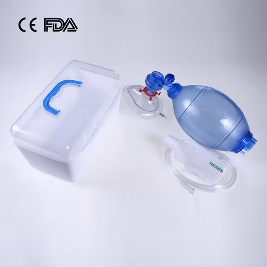 PVC 手動蘇生器工場 PVC アンビュー バッグ工場 CE FDA アンビュー バッグ成人小児幼児サイズ用