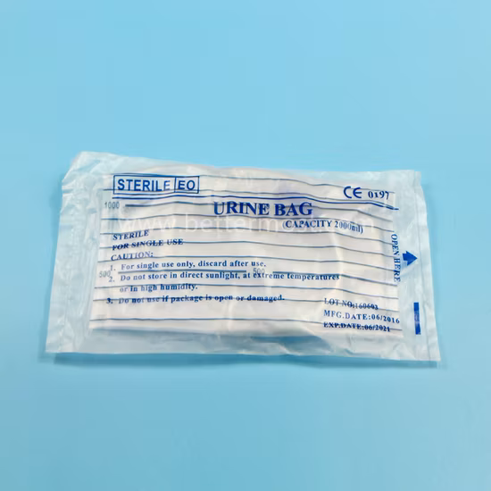 Bm® 使い捨て高品質医療用 PVC 排尿バッグ ISO13485 CE